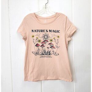 Nature's Magic Graphic T Shirt Women's Medium